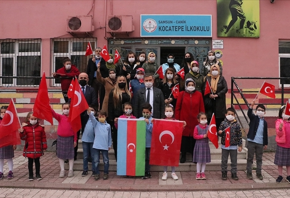 Azərbaycan əsgərlərinin təşəkkür videosu samsunlu məktəbliləri son dərəcə qürurlandırıb