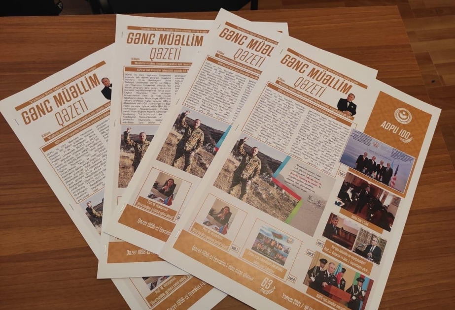 Pedaqoji Universitetin “Gənc müəllim” qəzeti yeni üslub və dizaynda