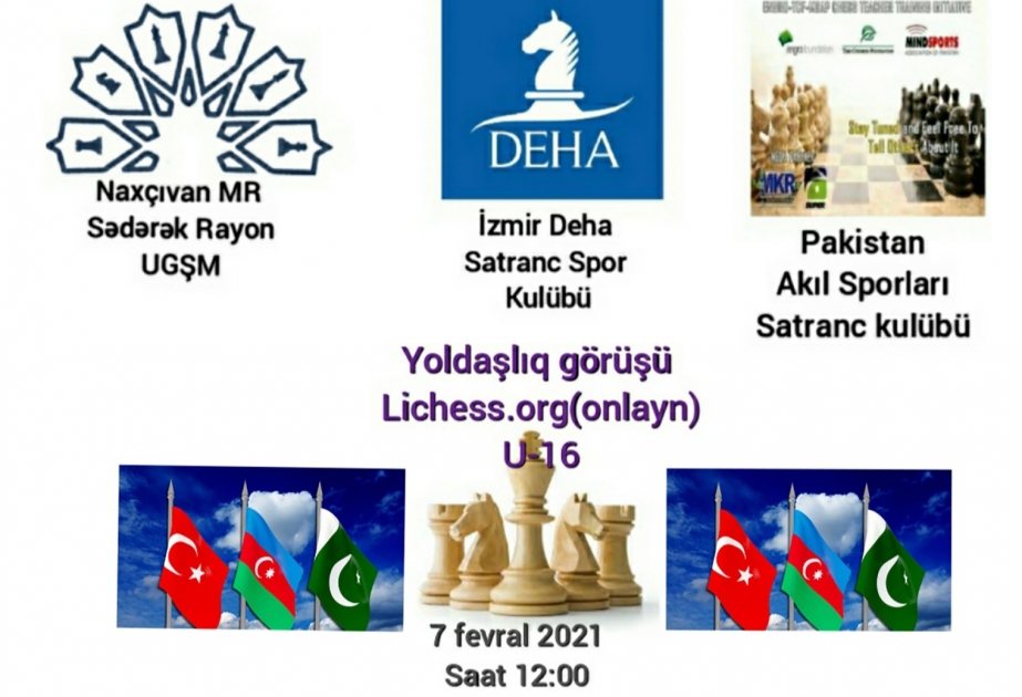 Şahmat üzrə “3 dövlət, tək ürək!” devizi altında onlayn yoldaşlıq görüşü keçiriləcək