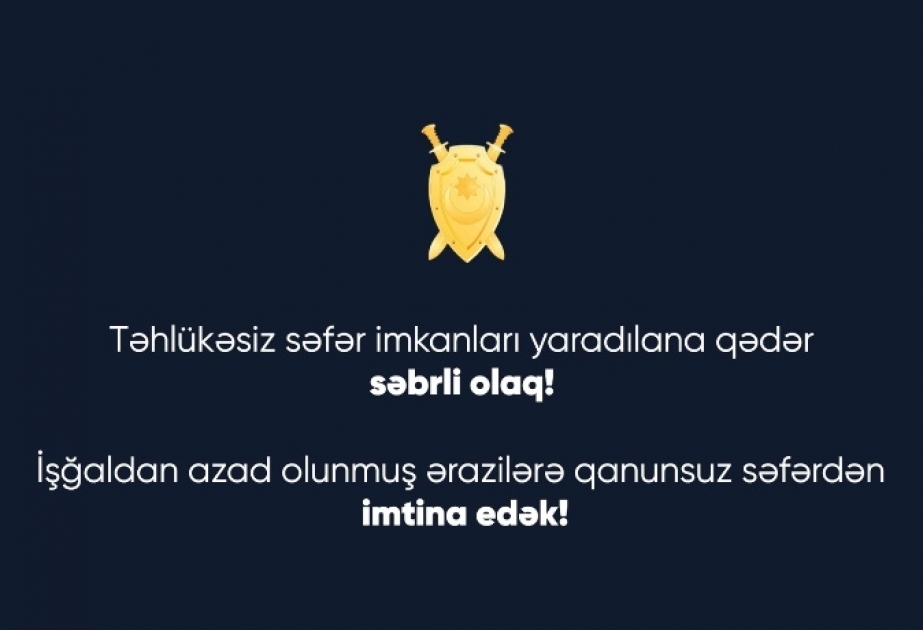 Baş Prokurorluq işğaldan azad olunmuş ərazilərimizdə mina təhlükəsi ilə əlaqədar əhaliyə müraciət edib VİDEO
