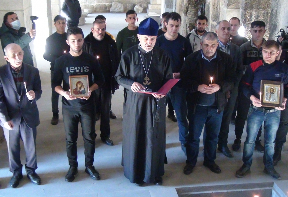 Miembros de la comunidad religiosa albano-udina visitaron el monasterio de "Agoglan" en Lachín