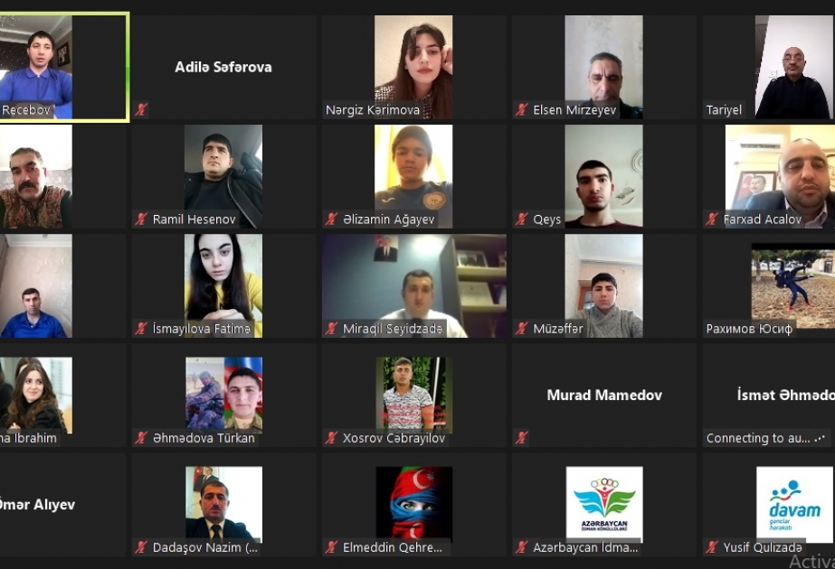 “İdman Sağlam Həyatdır” adlı onlayn görüş keçirilib
