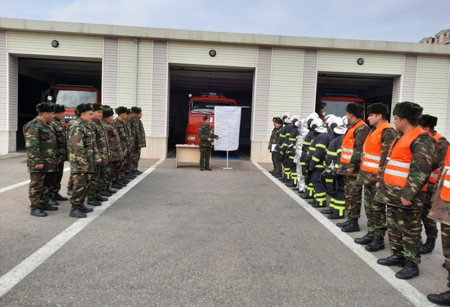 Nахçıvаn Şəhər Dövlət Yаnğın Təhlükəsizliyi Şöbəsində nümunəvi məşğələ təşkil edilib