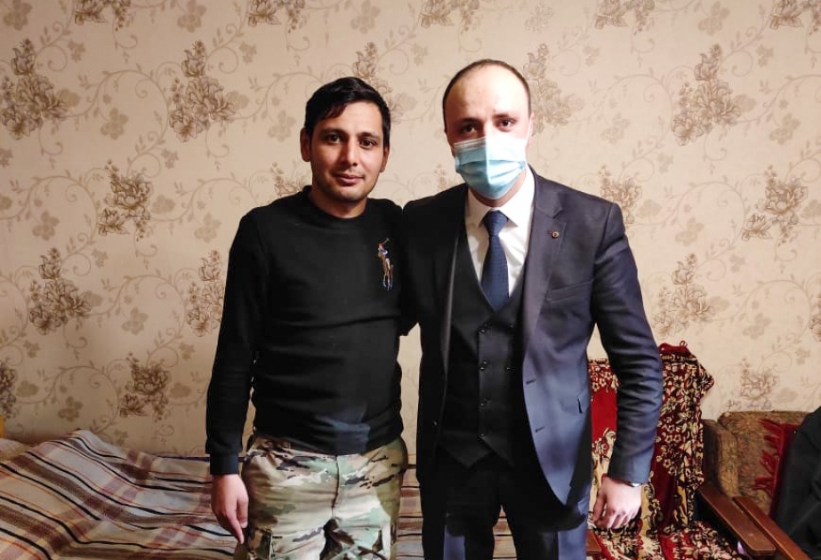 Daha bir qazinin ailəsinə dəstək işləri aparılır