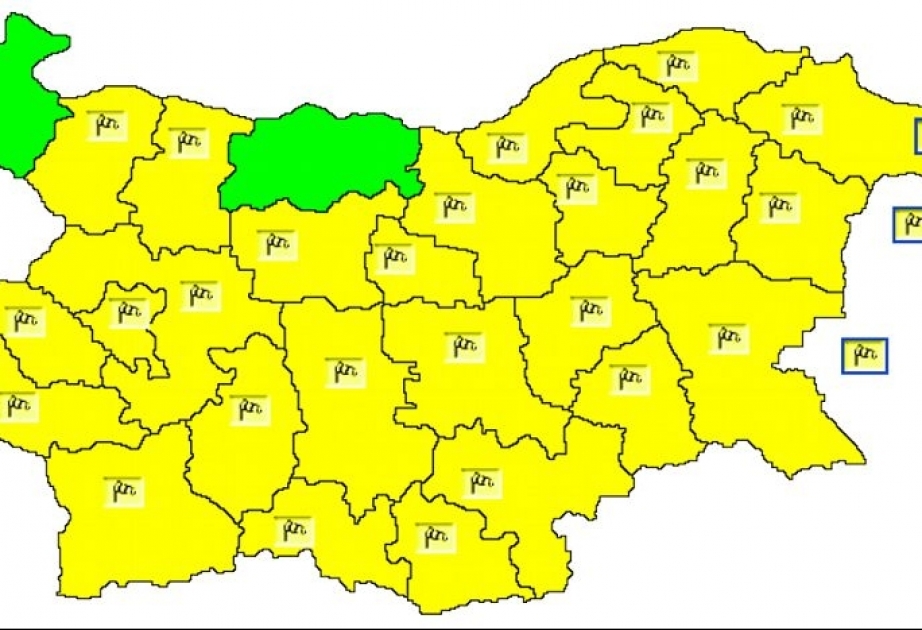 Güclü külək səbəbindən Bolqarıstan ərazisində “sarı” təhlükə səviyyəsi elan edilib