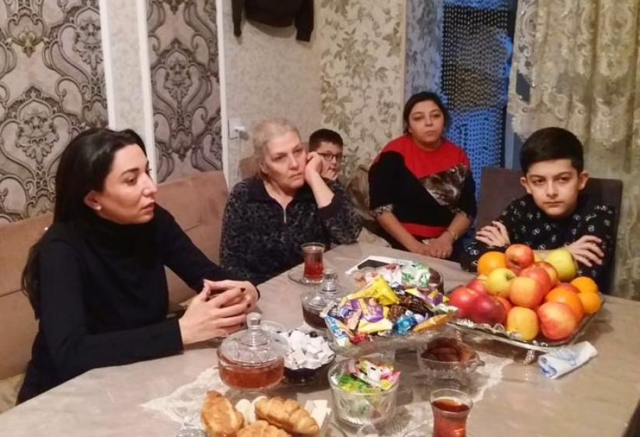 Şəhid ailələri ziyarət olunub