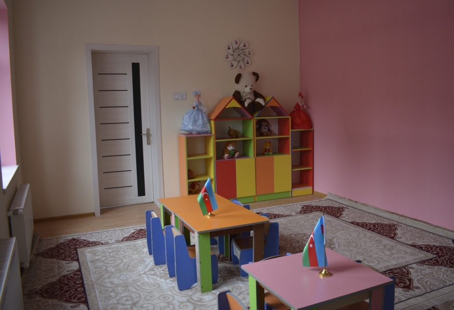 Xaçmazın Ağtala kəndində yeni körpələr evi-uşaq bağçası tikilir VİDEO