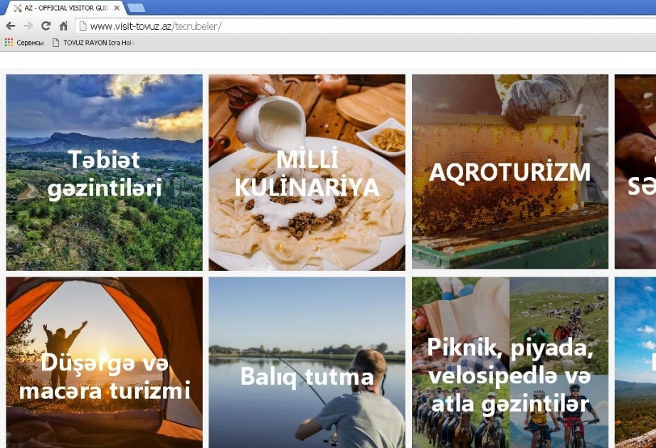 Tovuzun turizm potensialının təbliği məqsədilə internet saytı yaradılıb