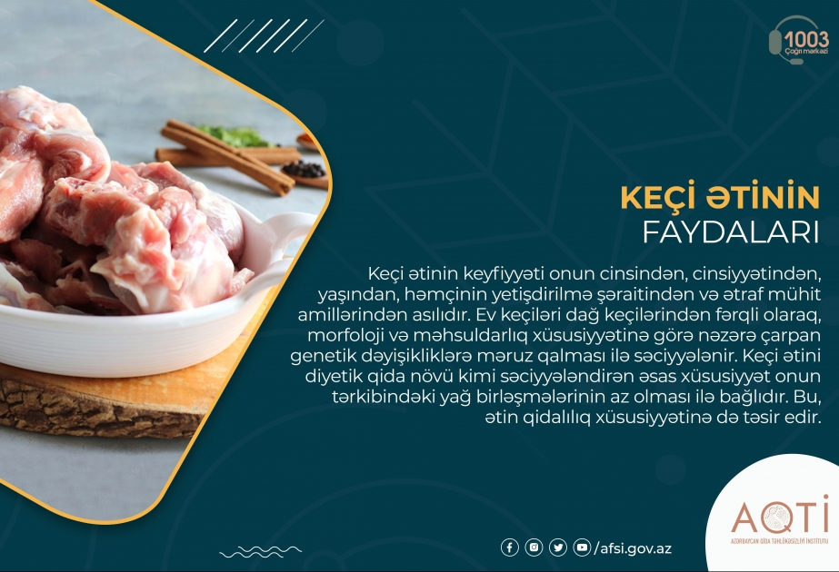 Keçi ətinin faydaları