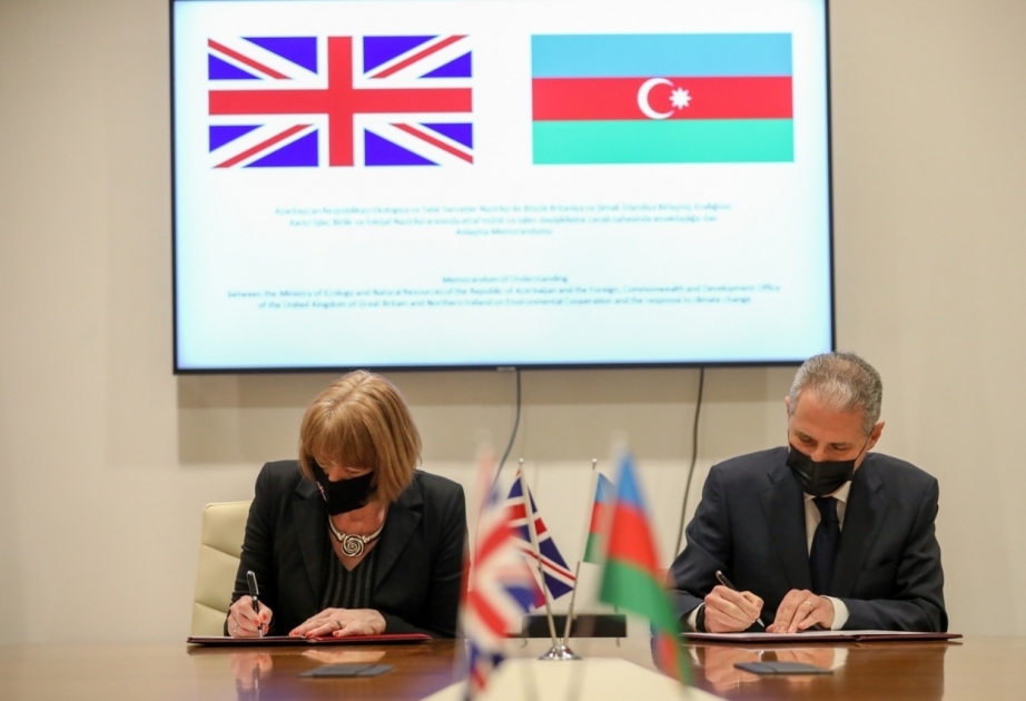 L’Azerbaïdjan et la Grande-Bretagne signent un mémorandum d’accord sur la coopération environnementale