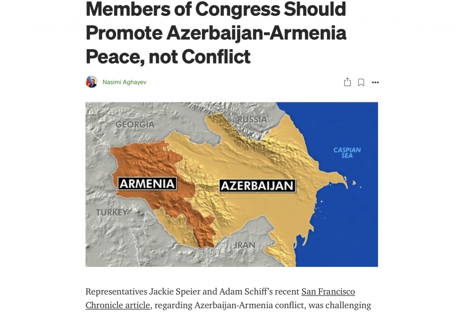 Consul General Nasimi Agayev responds to article by pro-Armenian U.S. Congressmembers