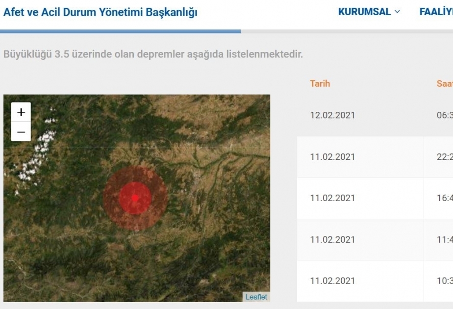 زلزال بقوة 4.5 درحات يضرب تركيا