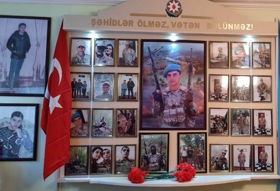 YAP Bərdə rayon təşkilatının üzvləri şəhid ailəsini ziyarət ediblər