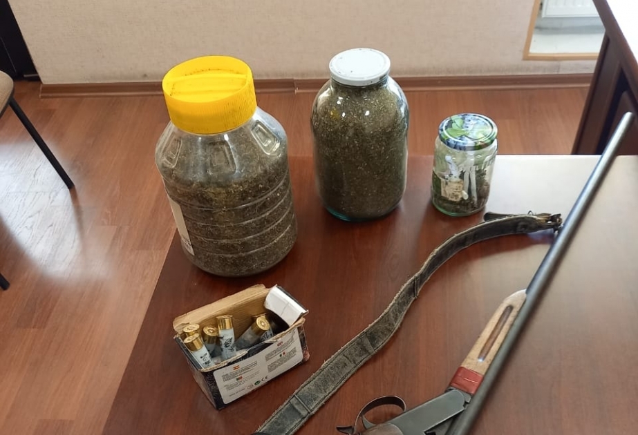 İsmayıllı rayon sakinindən narkotik vasitə və odlu silah götürülüb