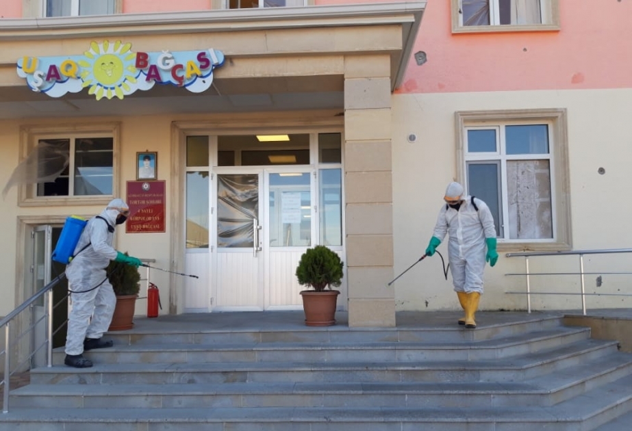 Tərtərdə uşaq bağçalarının açılmasına hazırlıq işləri görülür