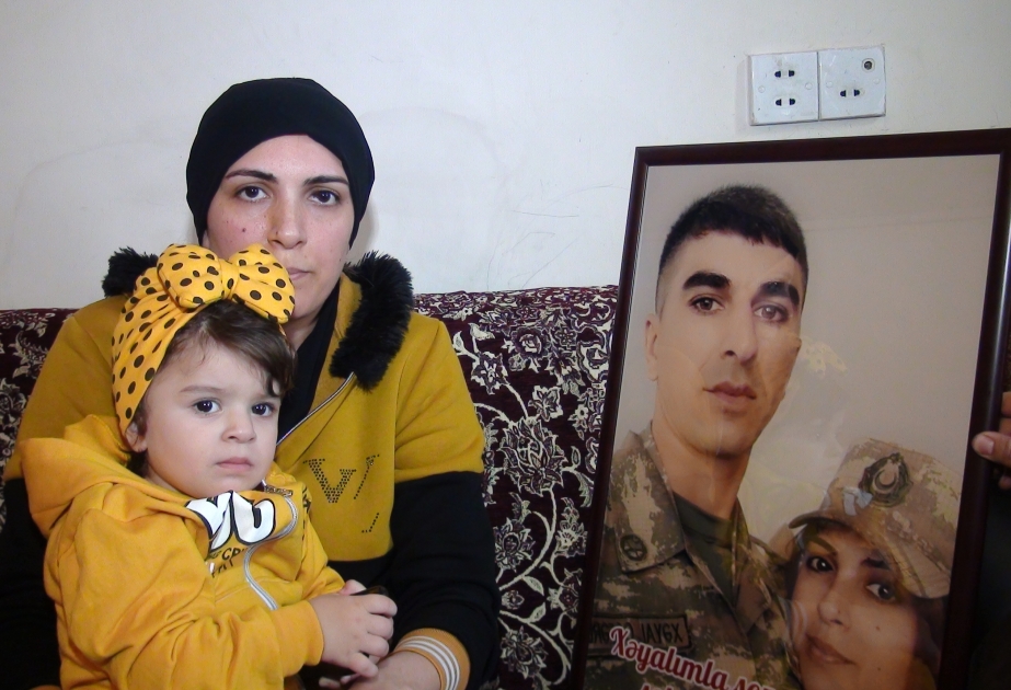 Şəhidin həyat yoldaşı: Sonuncu dəfə danışanda məndən halallıq istədi...VİDEO