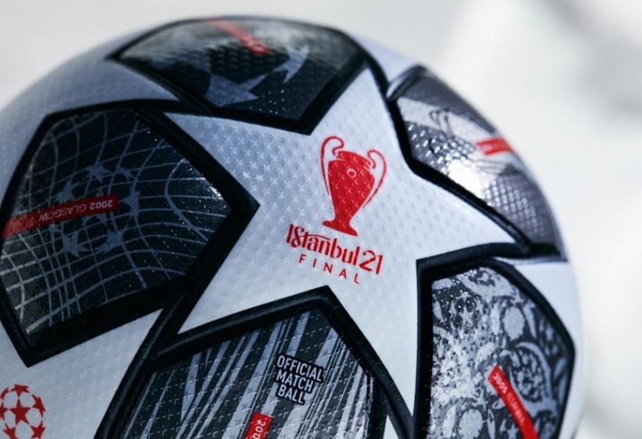 UEFA Çempionlar Liqasının yeni topunun üzərində İstanbulun adı yer alıb