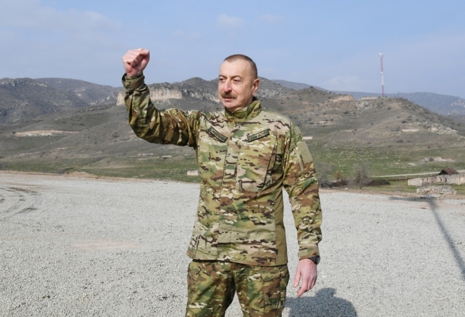 الرئيس علييف: لن يخرجنا أحد من هذه الأراضي. قره باغ لنا! قره باغ هي أذربيجان!
