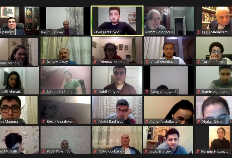 Baku Higher Oil School’s online art reading competition 'The Homeland is Good' ends