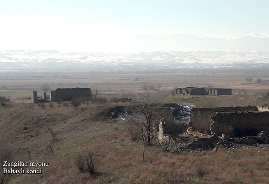 Azerbaijan’s Defense Ministry releases video footages of Babayli village, Zangilan district VIDEO