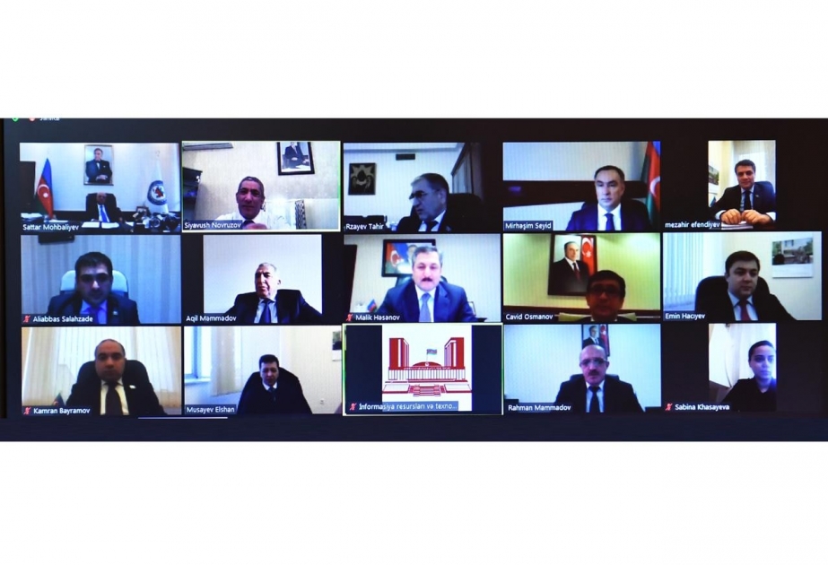 Milli Məclisin regional məsələlər komitəsinin videokonfrans formatında iclası keçirilib