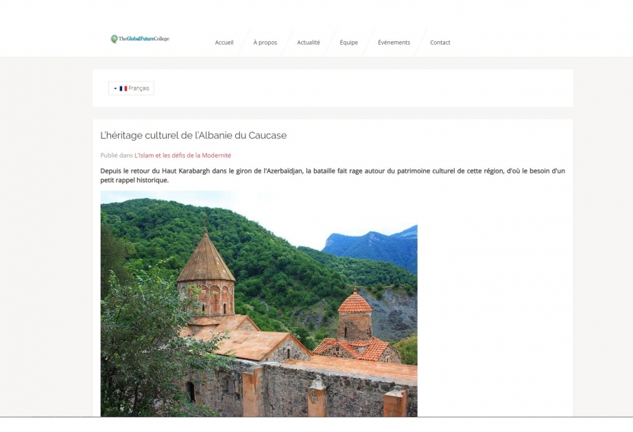 L’héritage culturel de l’Albanie du Caucase