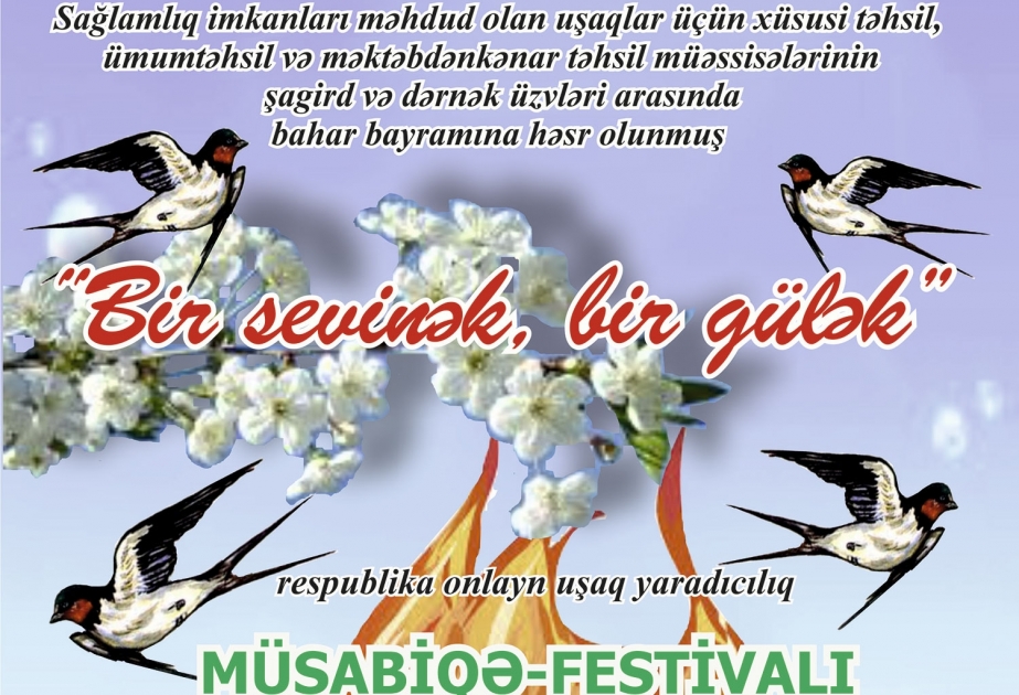 “Bir sevinək, bir gülək” Respublika Uşaq Yaradıcılıq Müsabiqə-Festivalına start verilib