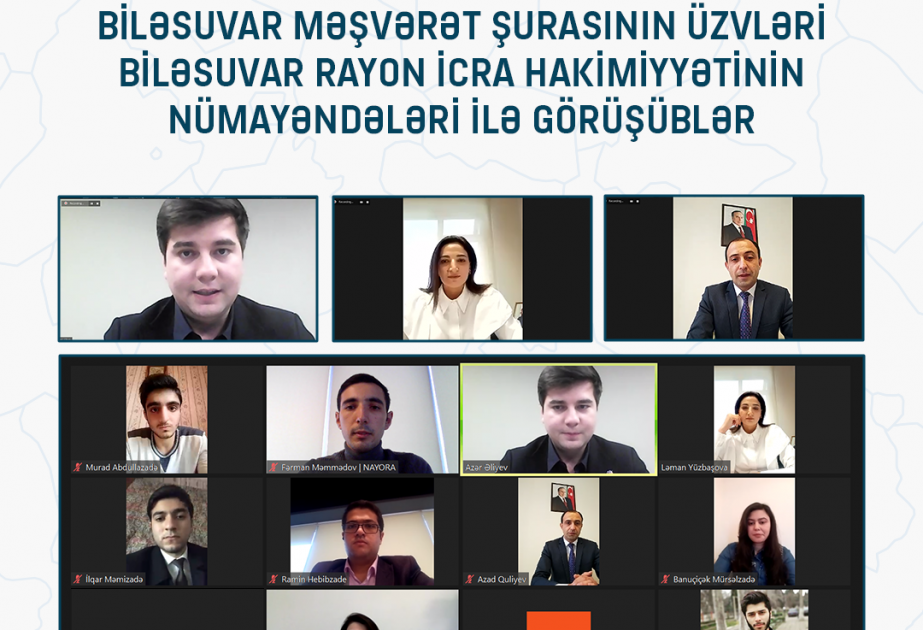 Gənclərin məşvərət şuralarının üzvləri rayon icra hakimiyyətləri ilə yeni layihələr barədə müzakirələr aparıblar