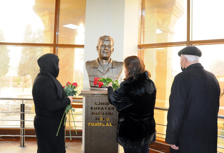 Təhsil aldığı məktəbdə şəhid Xudayar Yusifzadənin büstü qoyulub
