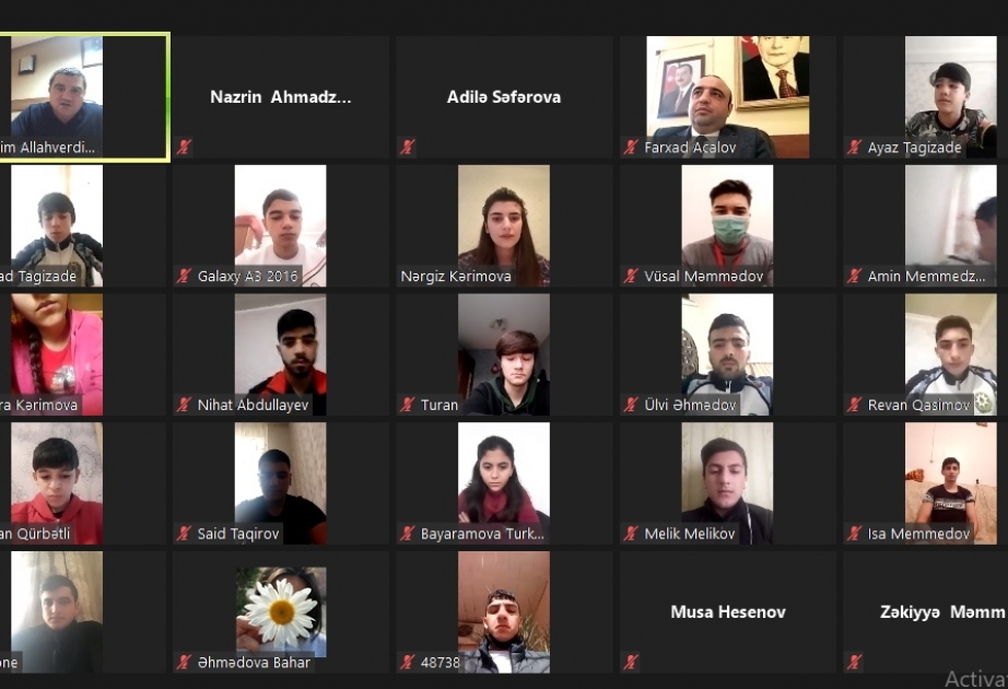 “İdman sağlam həyatdır” mövzusunda onlayn görüş keçirilib