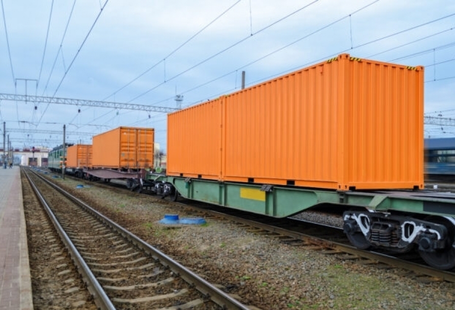First container block train of 2021 from China to Georgia, travelling via Azerbaijan, set off from Baku to Tbilisi