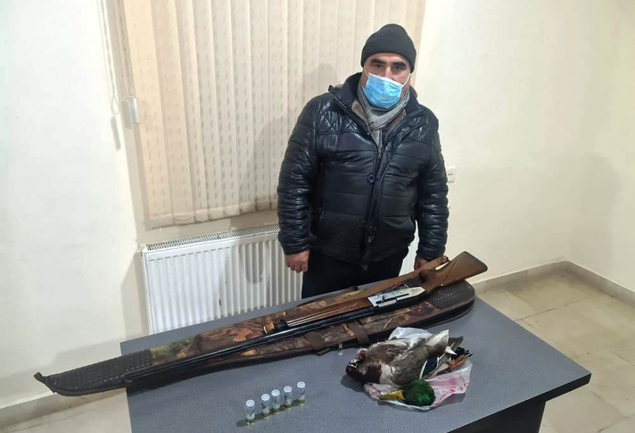 Siyəzən rayonunda qanunsuz ov edən şəxs saxlanılıb
