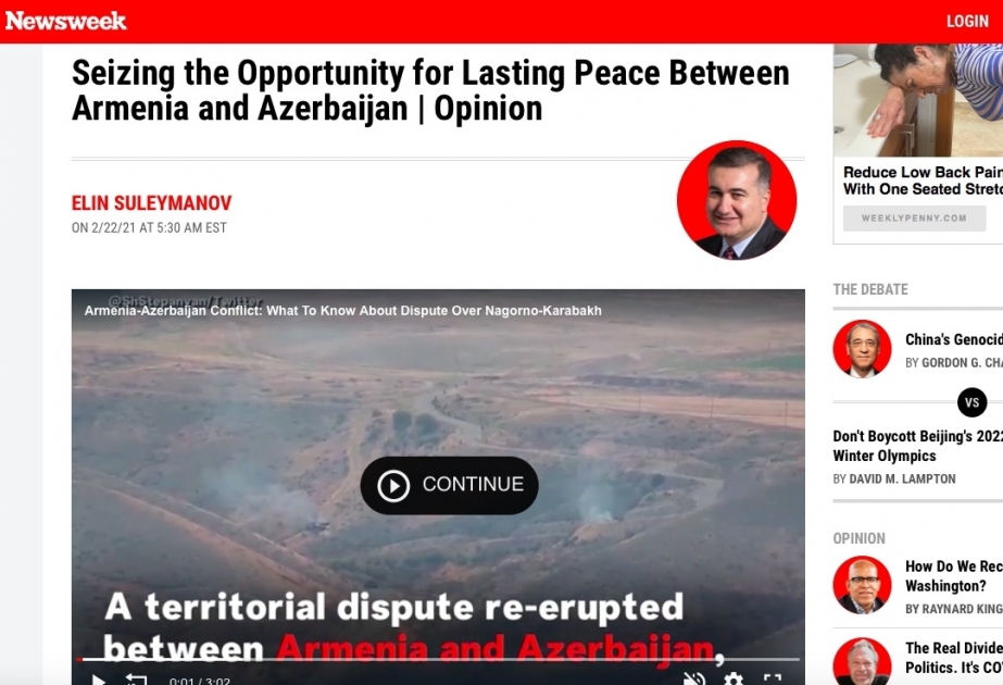 El conflicto armenio-azerbaiyano está cubierto por los medios de comunicación estadounidenses