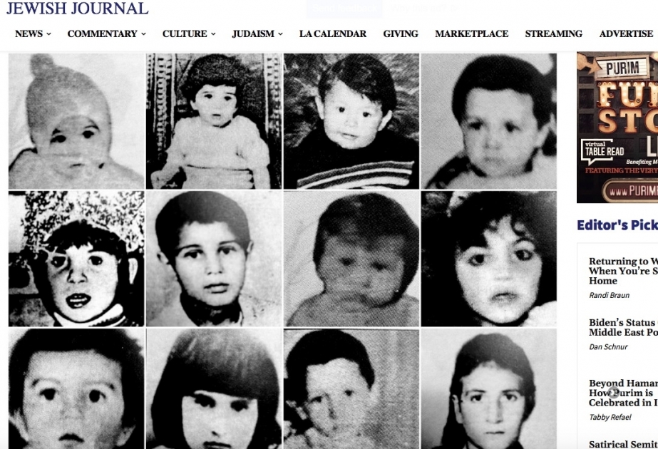 “Jewish Journal” nəşrində ermənipərəst senatorların bəyanatlarına cavab məqaləsi dərc edilib