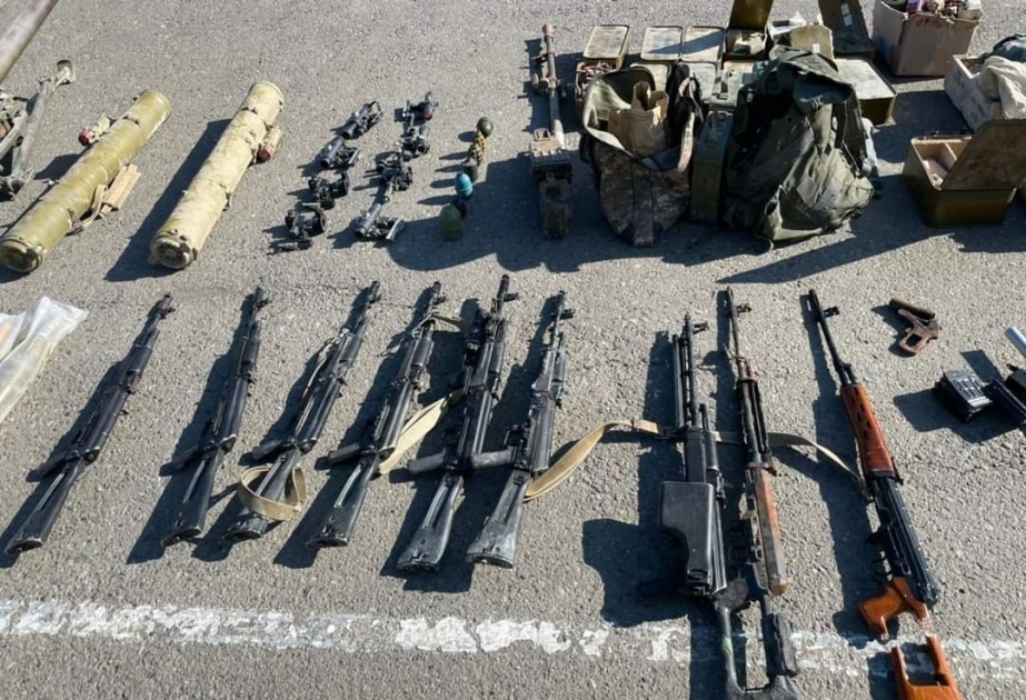Cəbrayılda Ermənistan ordusunun atıb qaçdığı xeyli silah-sursat aşkar edilərək götürülüb VİDEO