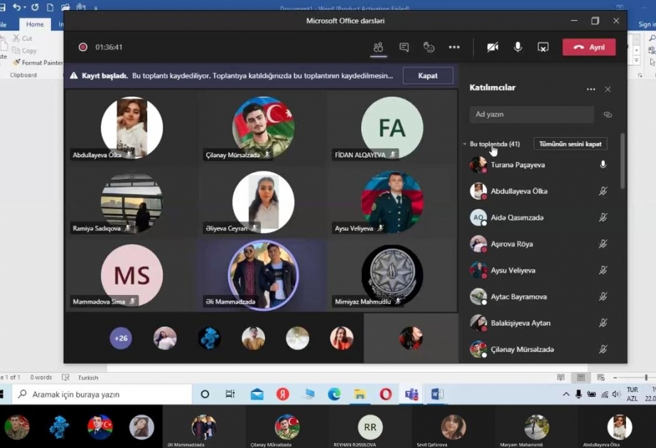 Pedaqoji Universitetdə tələbələr üçün “Microsoft Office” tətbiqi proqramları üzrə təlim kursuna start verilib