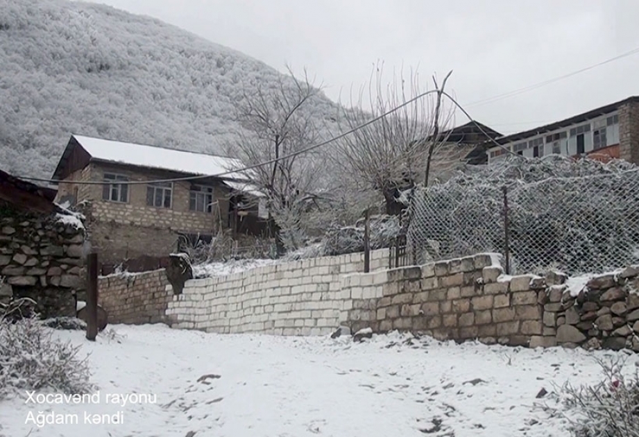 Le ministère de la Défense diffuse une vidéo du village d'Aghdam de la région de Khodjavend VIDEO