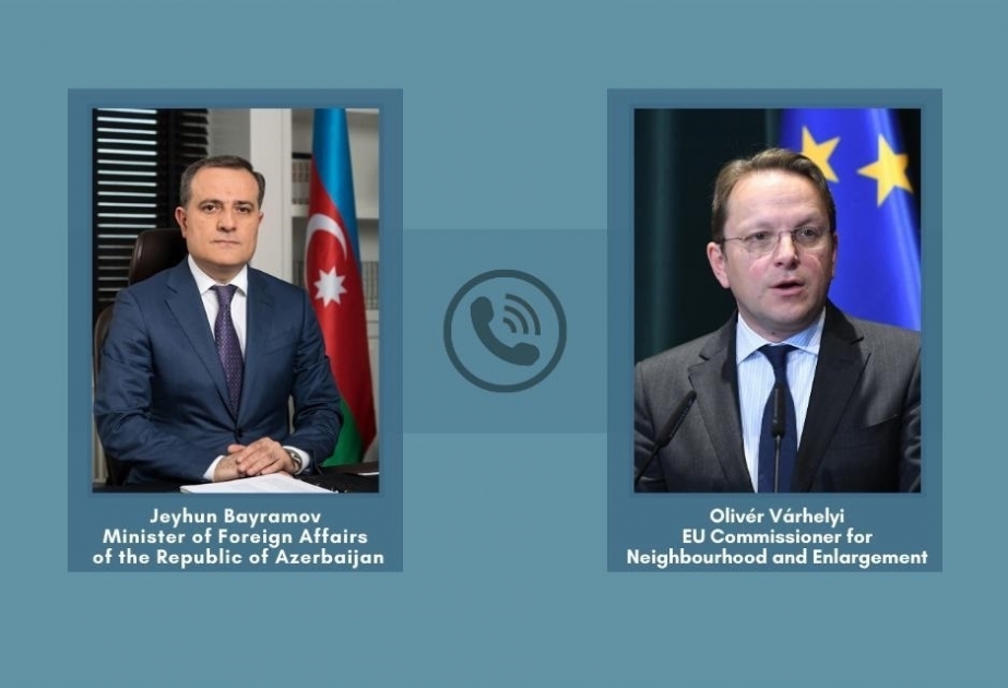 El canciller de Azerbaiyán y el comisario europeo de Vecindad y Ampliación mantienen una conversación telefónica