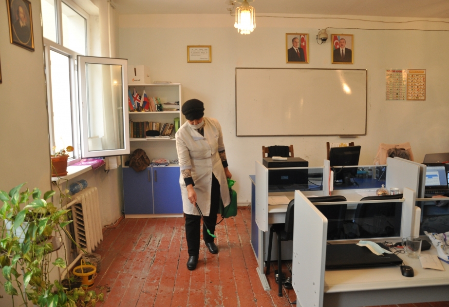 Mingəçevir Dövlət Universitetində növbəti dəfə tibbi-profilaktik və dezinfeksiya işləri aparılıb