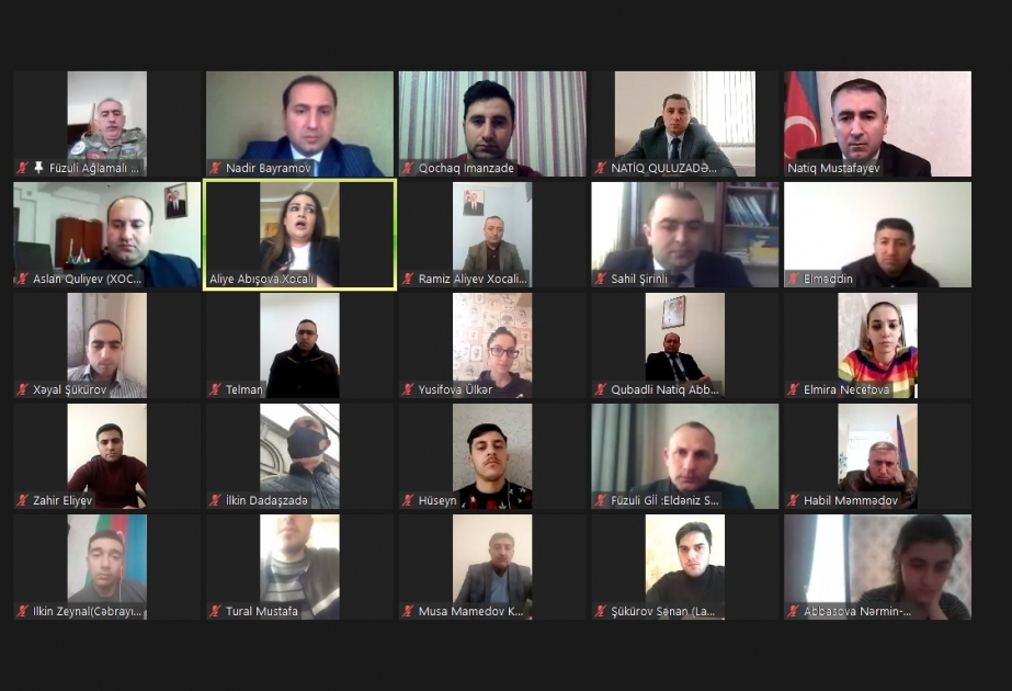 “Erməni vəhşiliyinin nümunəsi: Xocalı soyqırımı” mövzusunda videokonfrans