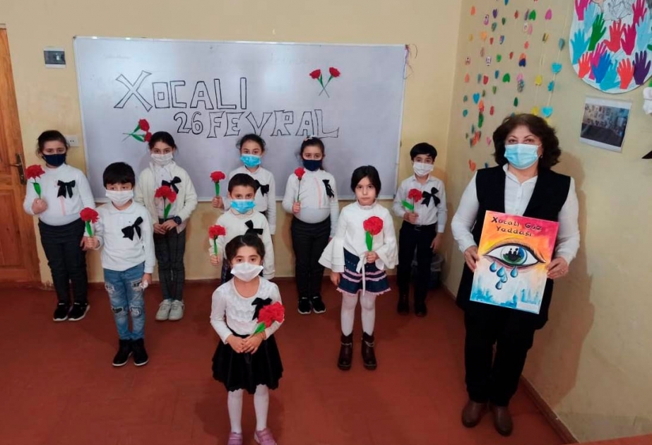 Məktəbdənkənar təhsil müəssisələrində Xocalı soyqırımına həsr olunan tədbirlər keçirilib