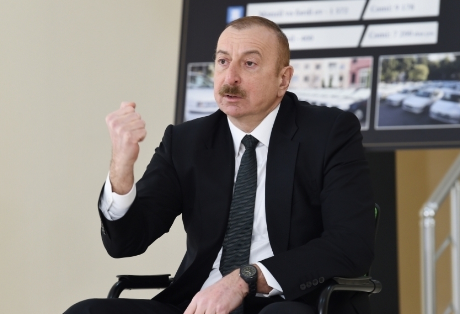 رئيس أذربيجان: إذا كان أحد يعيش بأفكار انتقامية، فسيرى هذه القبضة