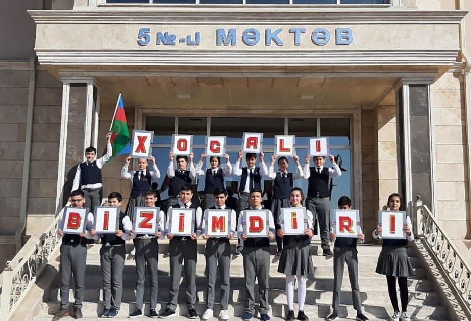 “Xocalı faciəsi insanlığa qarşı cinayətdir” mövzusunda interaktiv dərs keçirilib