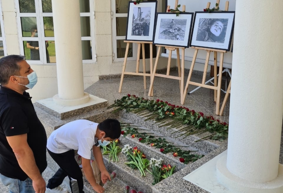 Dubayda erməni silahlılarının azərbaycanlılara qarşı törətdiyi vəhşilikləri əks etdirən fotoguşə yaradılıb