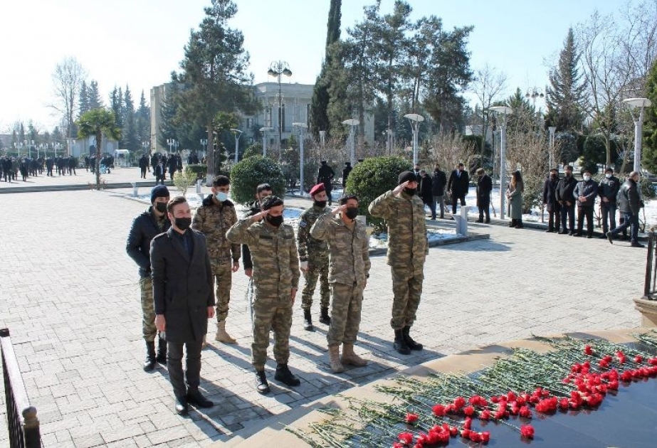 Masallıdakı Qəhrəmanlar parkında Xocalı faciəsi qurbanlarının xatirəsi ehtiramla anılıb