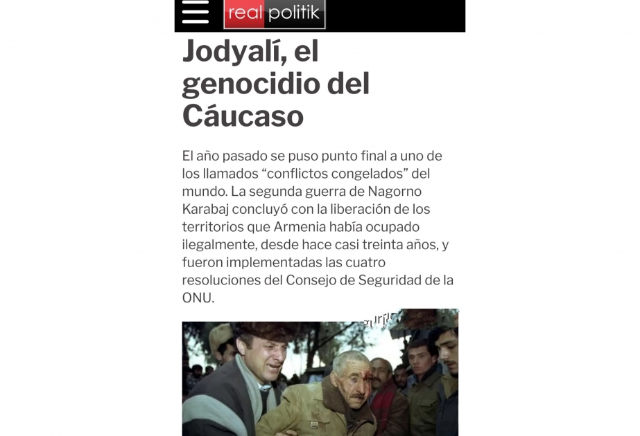 La Agencia de noticias Realpolitik: Jodyalí,el genocidio del Cáucaso