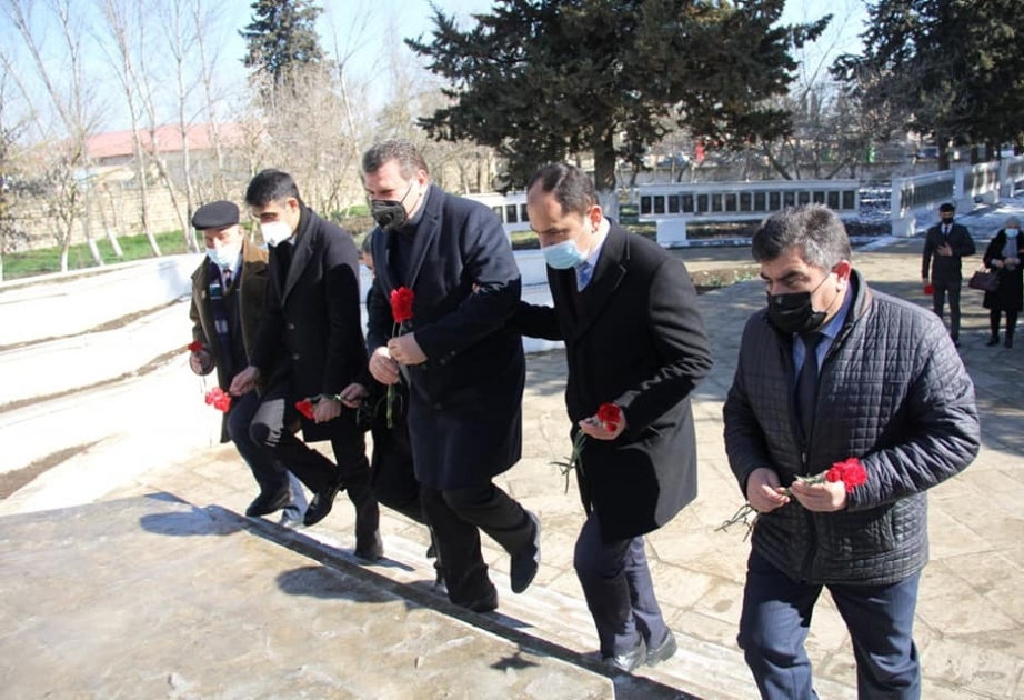 Cəlilabadlılar Şəhidlər xiyabanını ziyarət ediblər