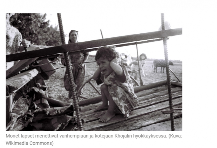 В финской газете Suomenkuvalehti опубликована статья о Ходжалинской резне