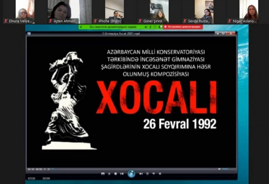 İçərişəhərdə Xocalı faciəsinin 29-cu ildönümünə həsr olunmuş konfrans keçirilib