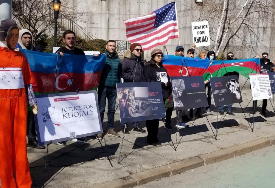 Перед штаб-квартирой ООН организована выставка, посвященная Ходжалинскому геноциду
